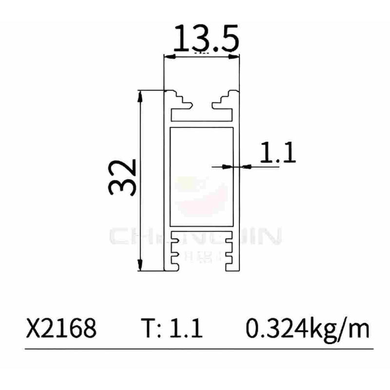 Wardrobe Hanging Rod X2168