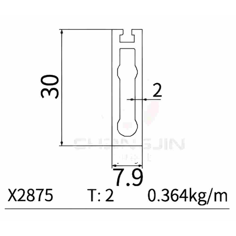 Wardrobe Hanging Rod X2875