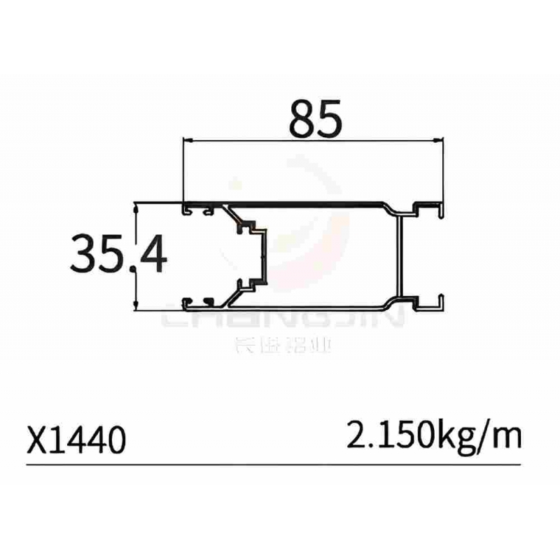 Customized Aluminum Profiles X1440