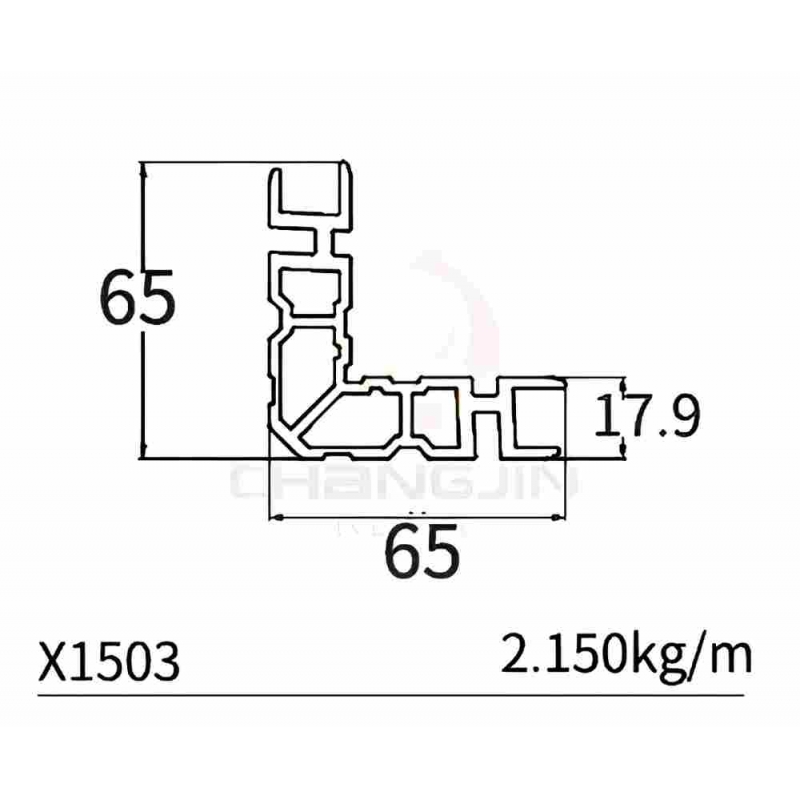 Customized Aluminum Profiles X1503