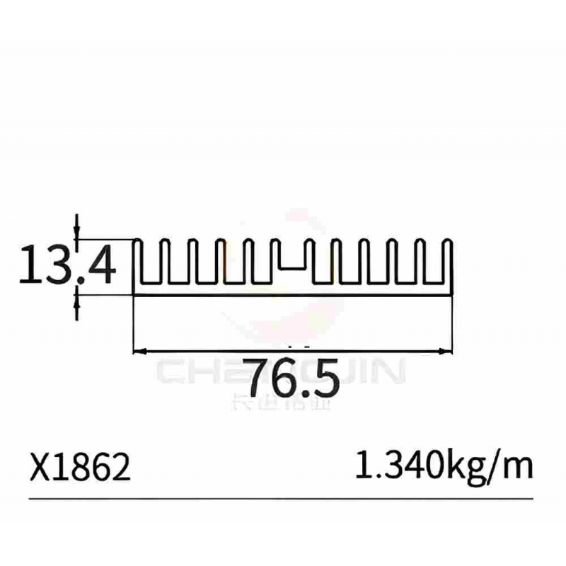 Customized Aluminum Profiles X1862