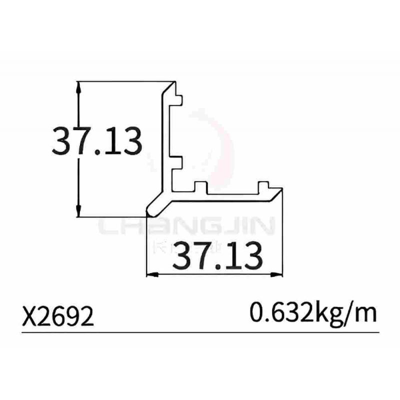Customized Aluminum Profiles X2692