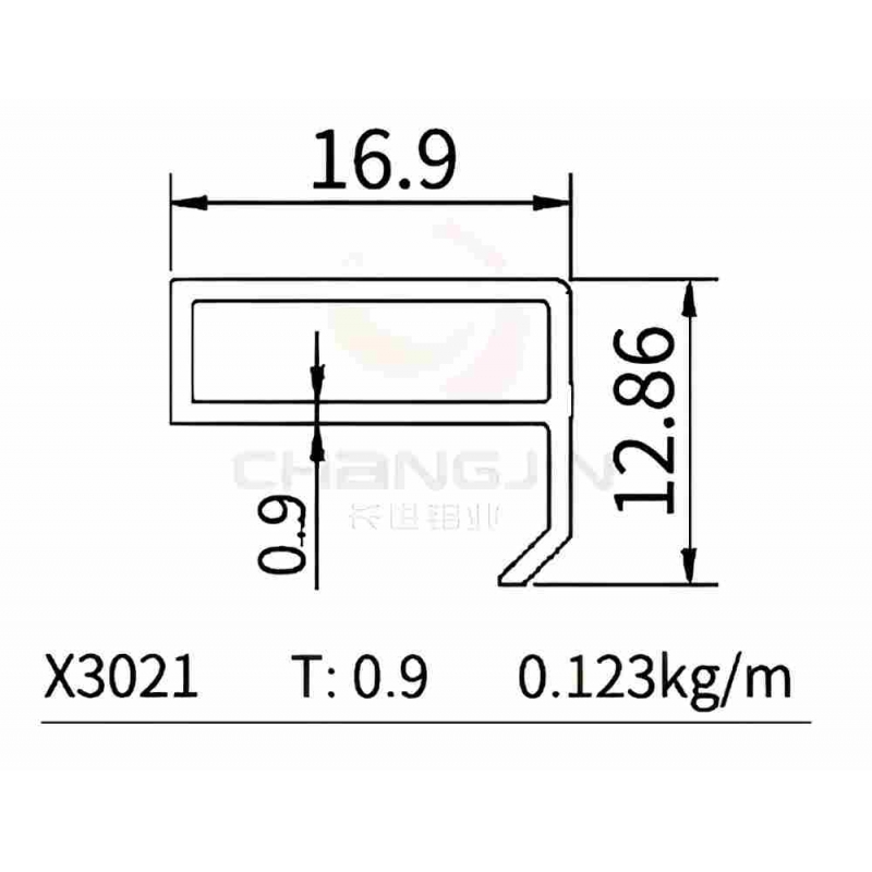 Customized Aluminum Profiles X3021