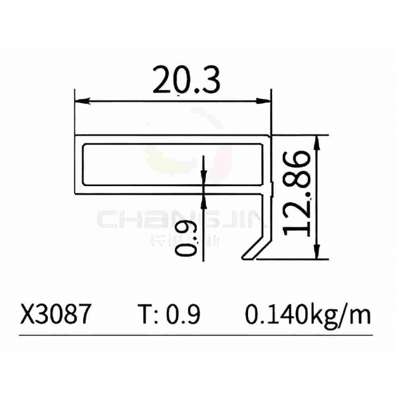 Customized Aluminum Profiles X3087