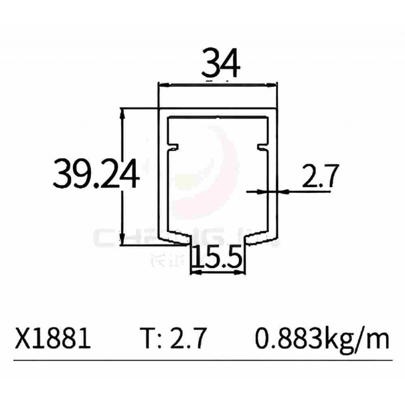 Sliding Door Track X1881