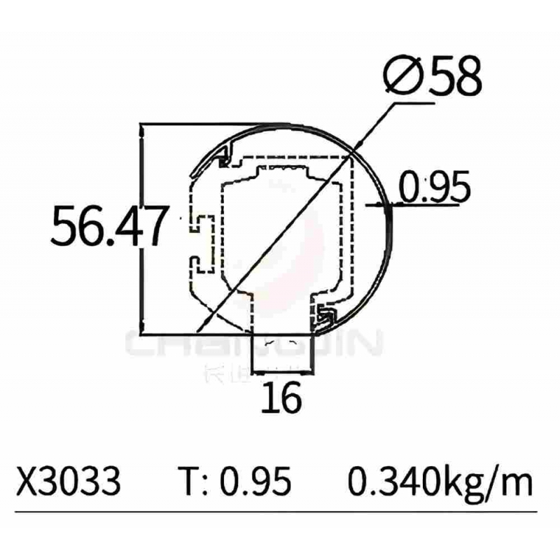 Sliding Door Track X3033