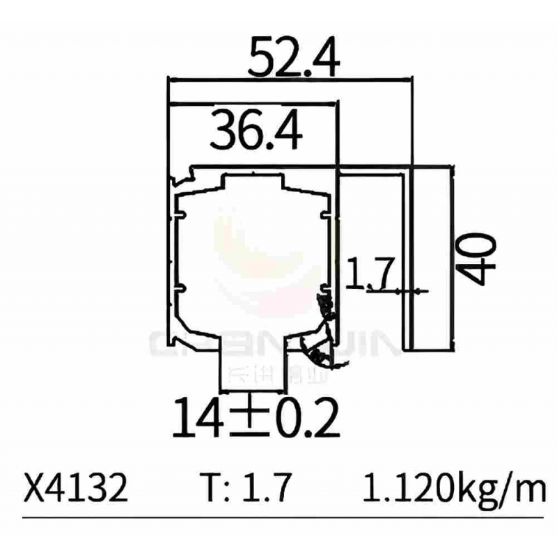Sliding Door Track X4132