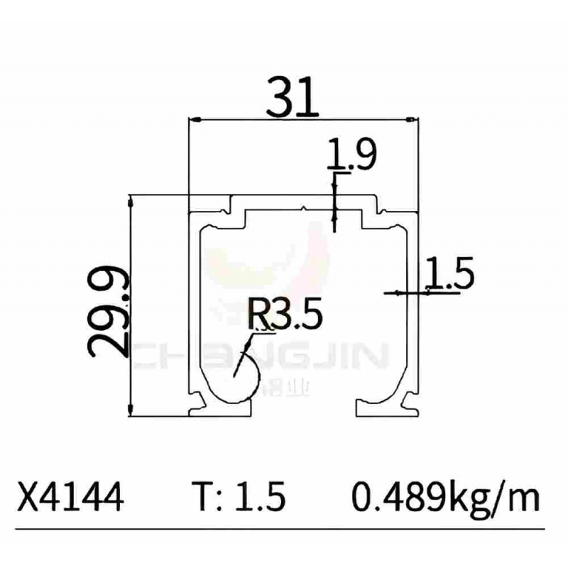 Sliding Door Track X4144