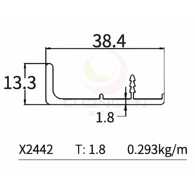 F Handle Profile X2442