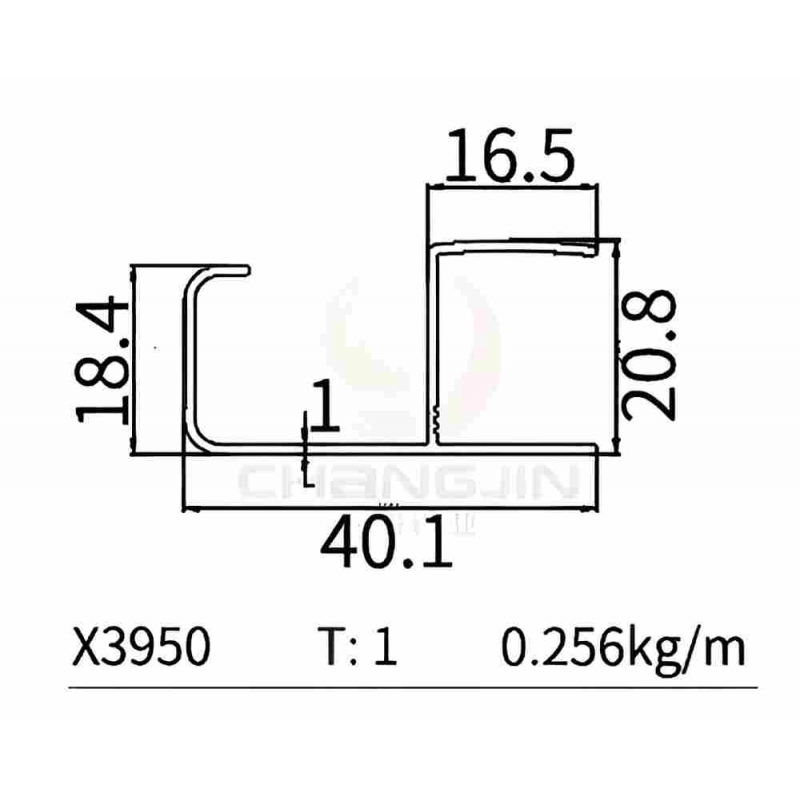 H Handle Profile X3950