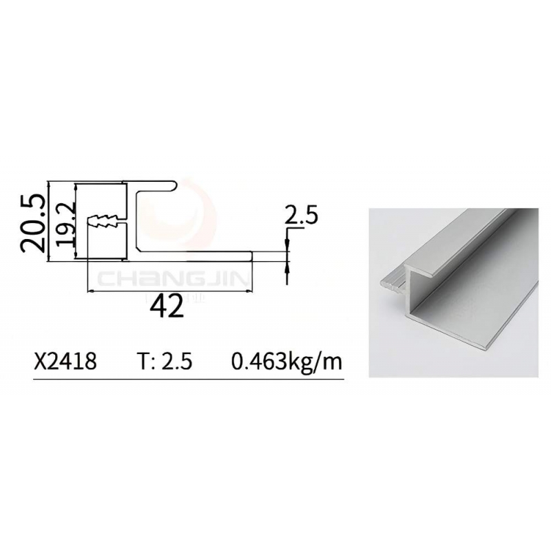 L Handle Profile X2418