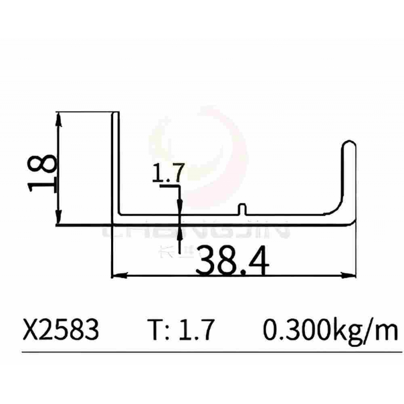 L Handle Profile X2583
