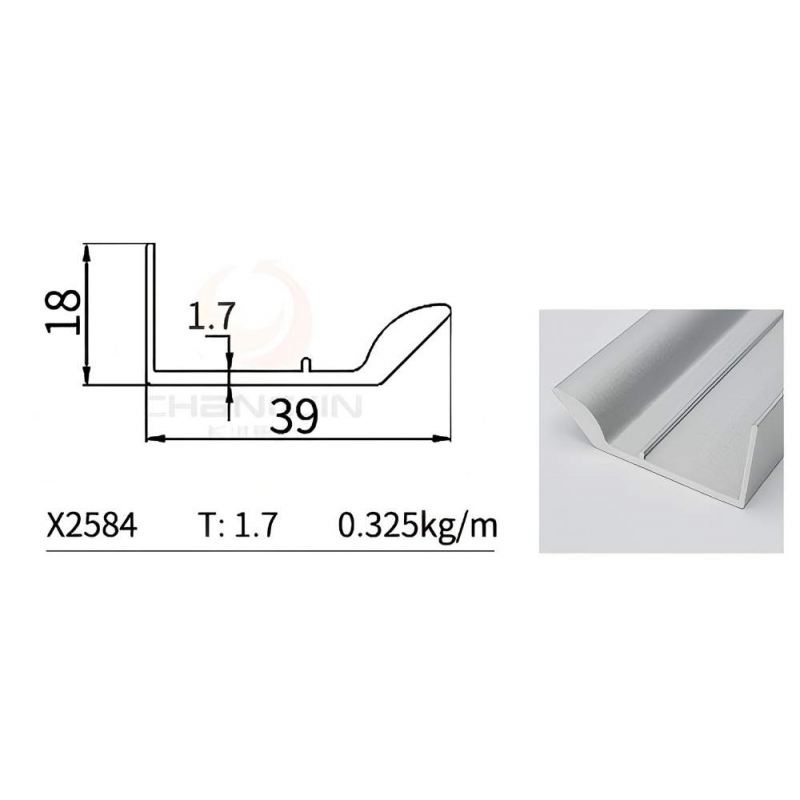 L Handle Profile X2584
