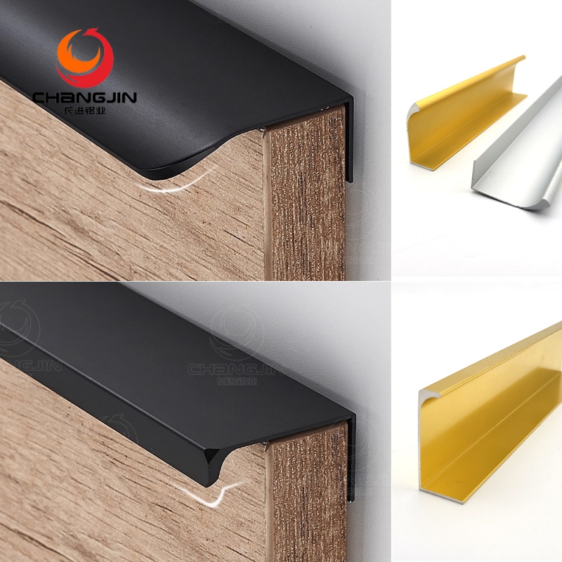 Aluminum L Handle Profile for Kitchen Drawers