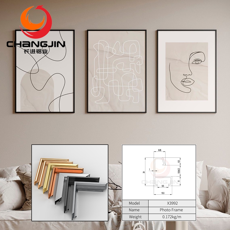 Aluminum Photo Frame Profile for Gallery Wall Displays