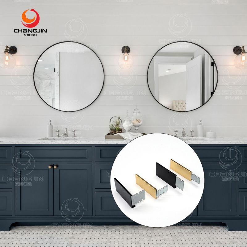 Aluminum Mirror Frame Profile for Bathroom Mirrors