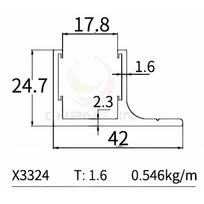 U Channel X3324