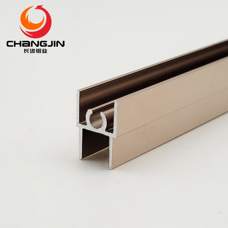 Aluminium door frame profile for wardrobe